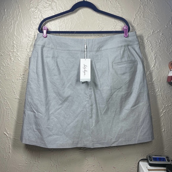 Lady Hagen Tummy Control Heather Gray‎ Skort Skirt Plus Size 20 - Picture 3 of 5